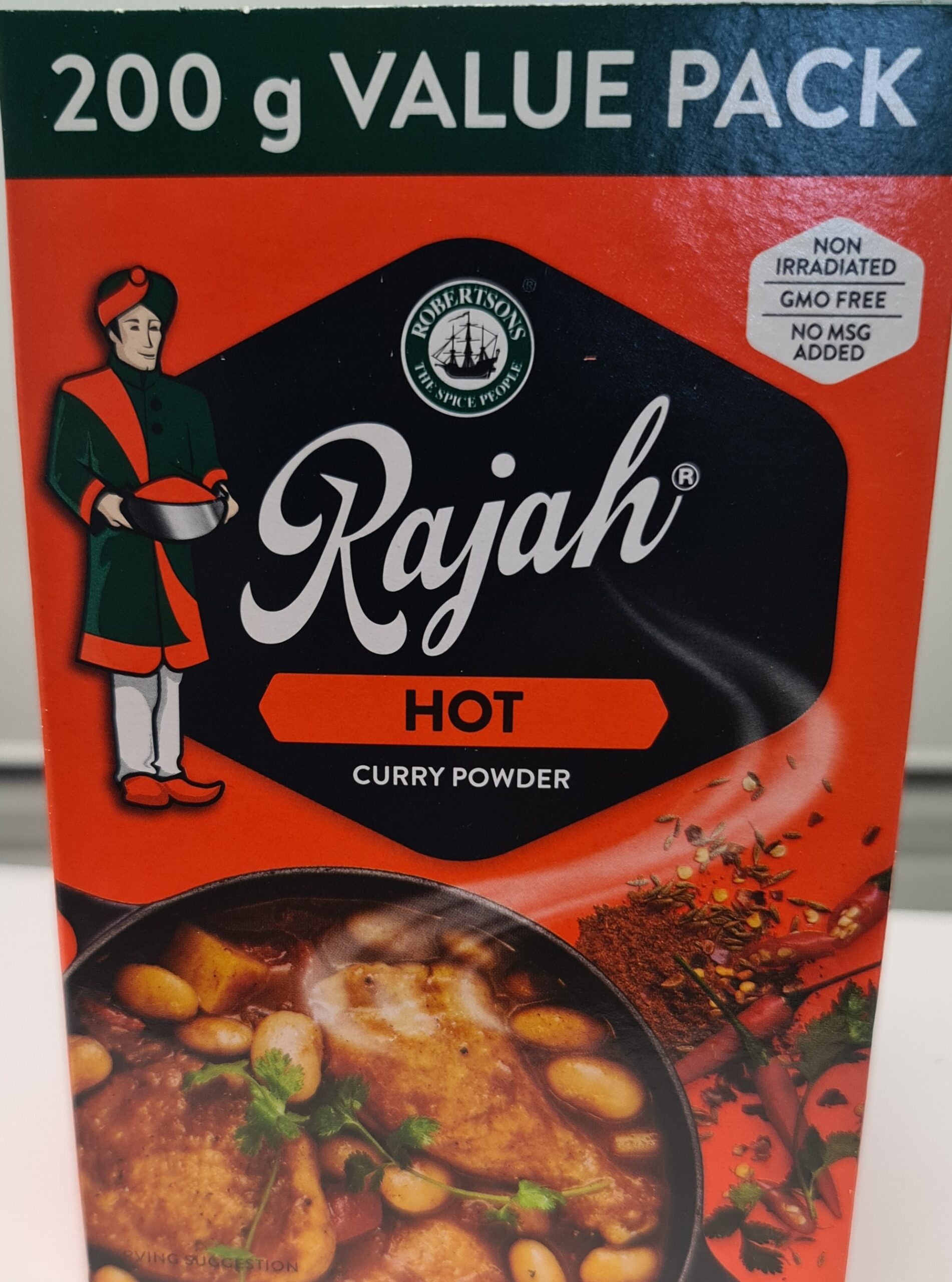 Rajah Curry Powder HOT 200g